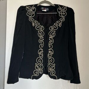 Black Embellished Women's Jacket